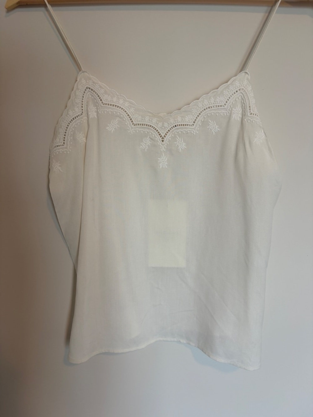 Sezane Palma Top Silk in White Size 2 - Picture 4 of 7